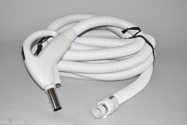 Plastiflex Low Voltage Crush Proof Hose - Central Vacuums (White 35')