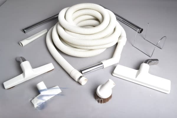 Central Vacuum Crush Proof Hose & Attachment Kit -  Non switched (Beige 30')