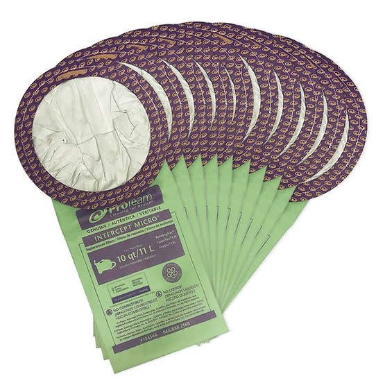 Genuine Disposable Bags - Proteam Running Vac 10Qt (10 Pack)