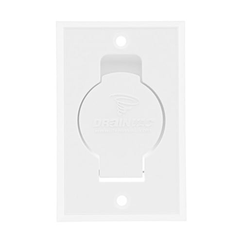Drainvac Inlet Valve - Central Vacuum (White Round Door)