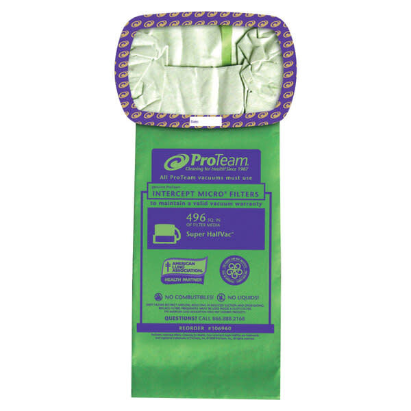 Proteam Disposable Bags  - Half Vac/Intercept 6Qt (10 pack)