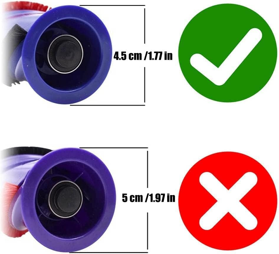 Brush Bar Service Assembly - Dyson V6 & older V7 models 4 Prong 4.5cm (Replacement)