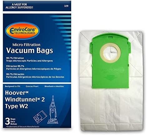 Hoover EnviroCare Bags - Type W2  (3 Pack)