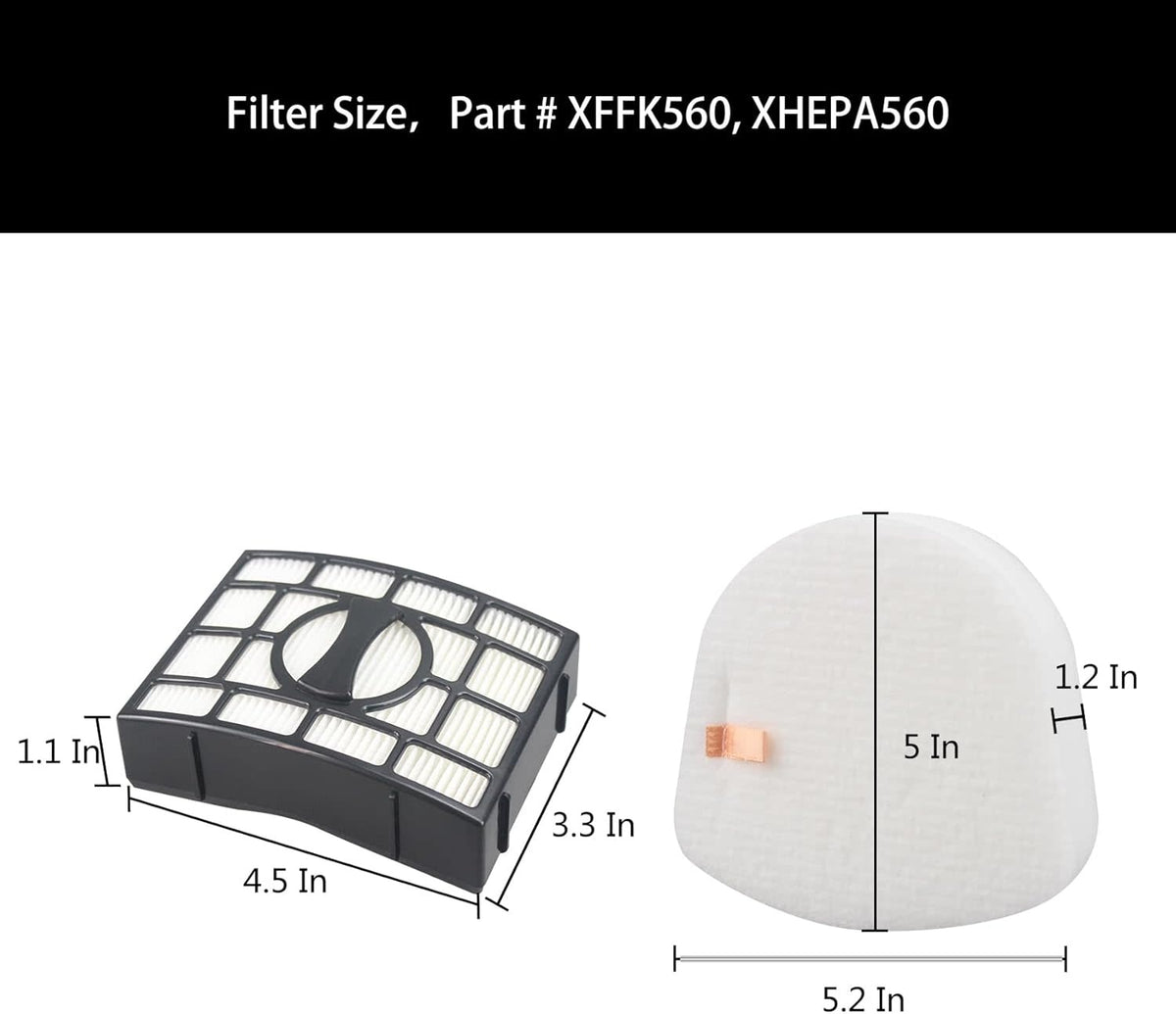 Filter Set - Shark NV725, UV650, ZU560