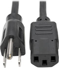 12" Pig Tail Cord - Computer Style Female Connection  3 Wire 18awg (Black)