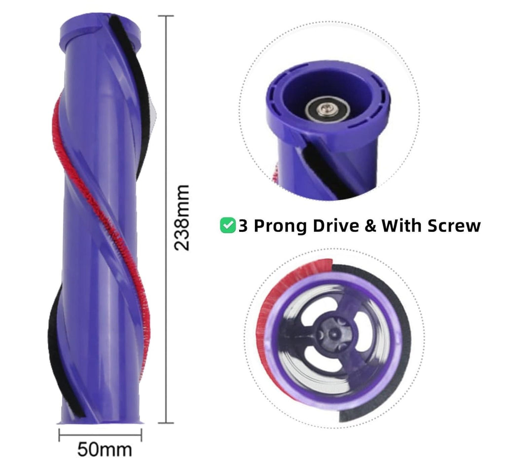 Brush Bar Service Assembly - Dyson V10, SV12 (3 Prong Replacement)