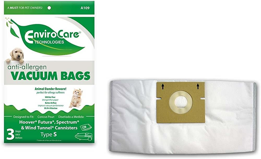 Hoover EnviroCare Bags - Allergen Type S (3 Pack)
