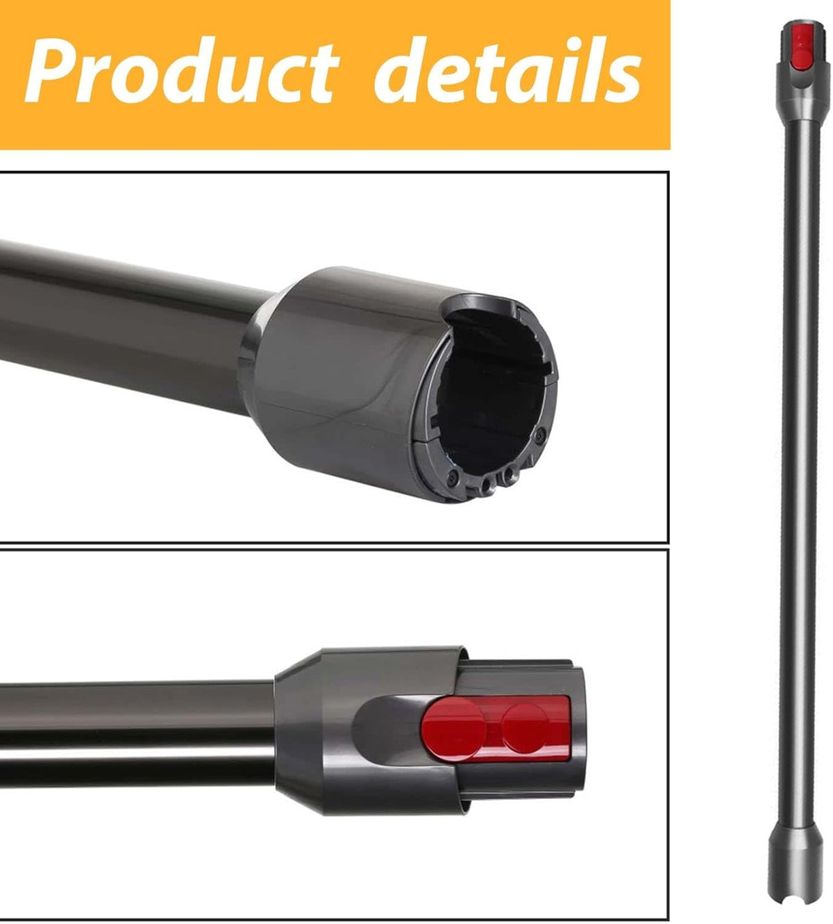 Wand Assembly - Dyson V10 Digital Slim, V12 Detect Slim, SV30 Black (Replacement)