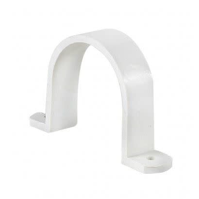 Pipe Strap - Central Vacuum (White)