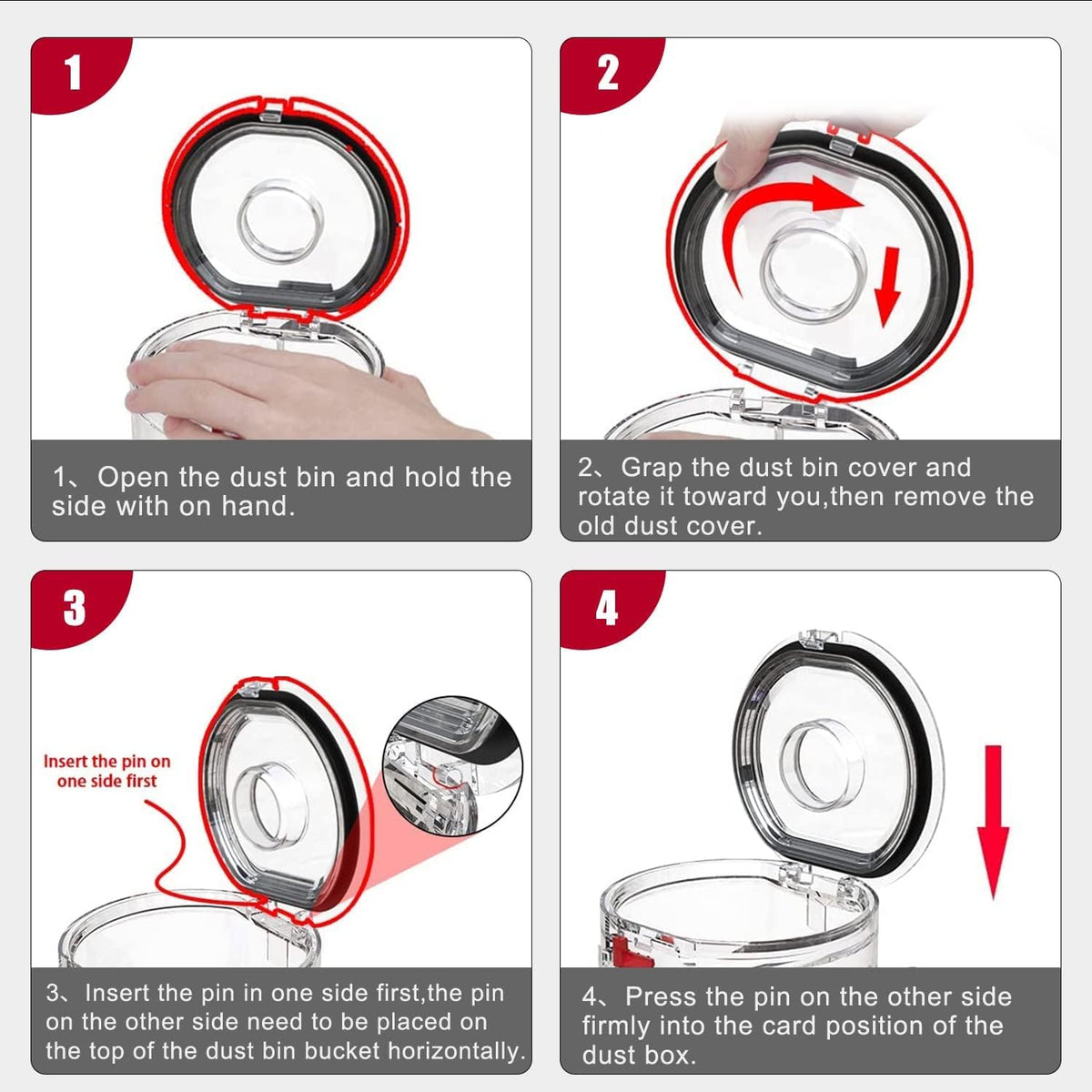 Bin Lid - Dyson Cordless V7, V8 (SV10 SV11)