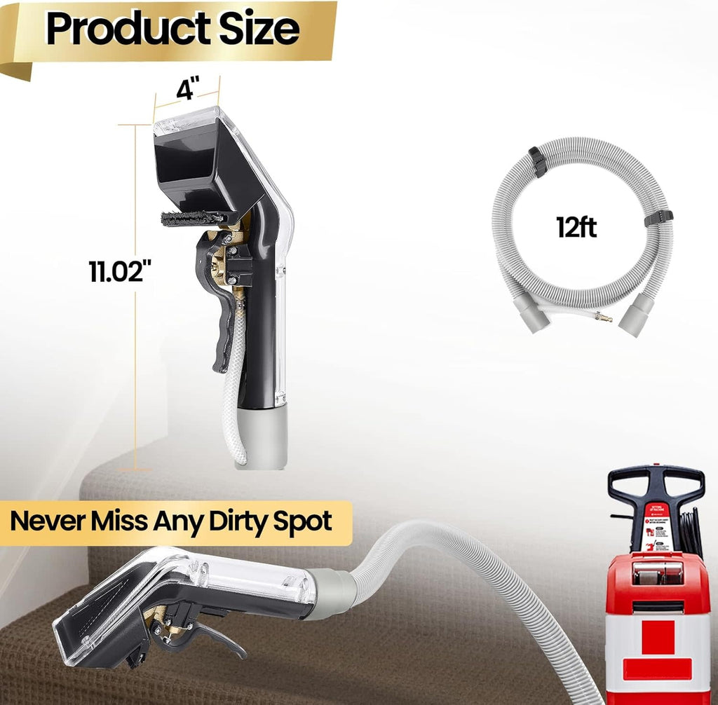 Upgraded Upholstery Hose Kit - Rug Doctor Pro Replacement (12' hose)