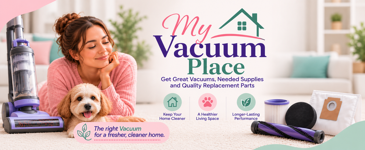 My Vacuum Place featuring vacuums, supplies and replacement parts for a cleaner home