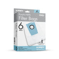 Kirby V530 Signature Series Upright PureAir Filter Bags (6 Pack) with 2 Pre-Motor Filters