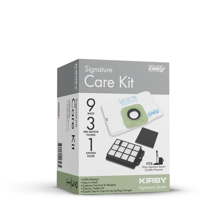 Kirby C530 and C550 Signature Series Canister Care Kit (9 Bags, 3 Pre-Motor Filters & 1 System Filter)
