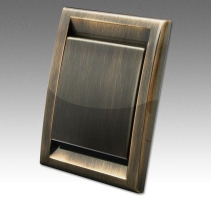 Deco Inlet Valve Door - Central Vacuum (Antique Copper)