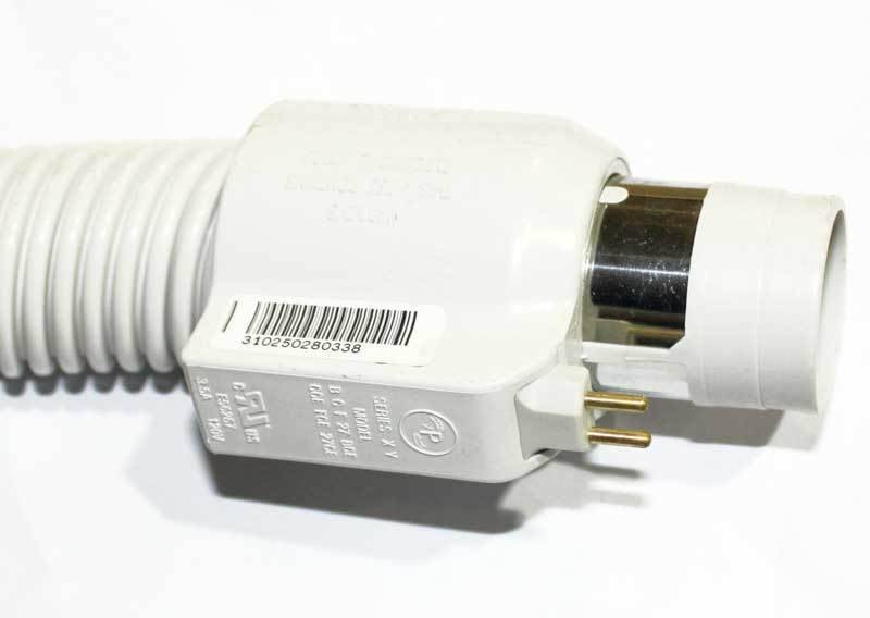 Central Vacuum Hose -  1-3/8" CP Gas Pump with Direct Connect (30' White)