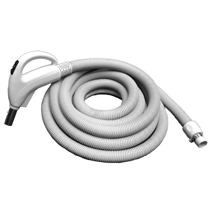 Plastiflex Low Voltage Crush Proof Hose - Central Vacuums (White 35')