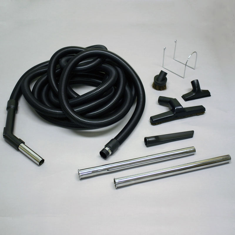 Garage Hose Kit - Central Vacuums (Black 30')