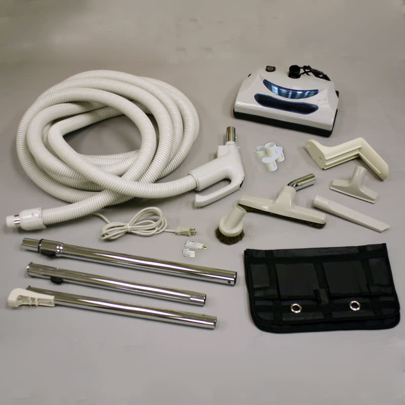 Central Vacuum Hose Kit - Majestic Dual Voltage 30' (White)