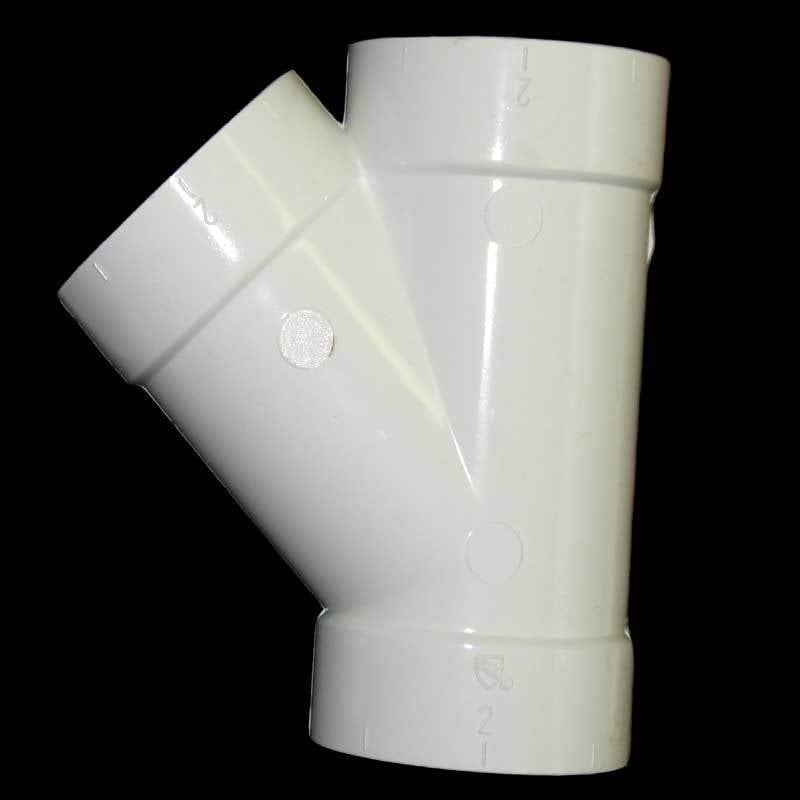 Y Fitting - Central Vacuum (45 Sweep)