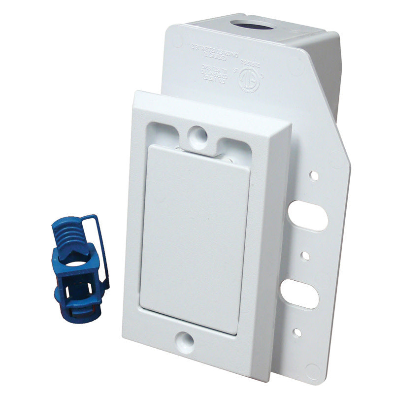 Supervalve Inlet Door Kit - Central Vacuum (White 110v 3/4 Door)