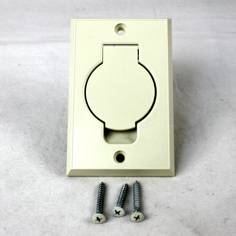 Inlet Valve - Central Vacuum (Almond Round Door)