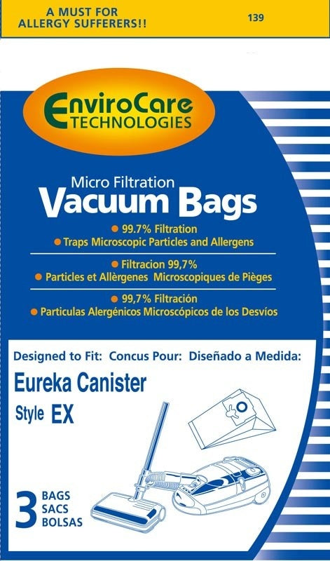 Eureka EnviroCare Bags - Style EX  (3 Pack)