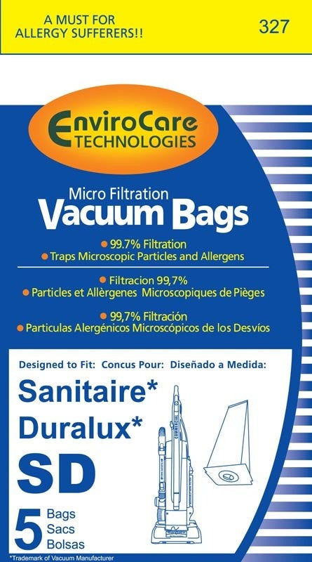 Sanitaire EnviroCare Bags - Style SD (5 Pack)