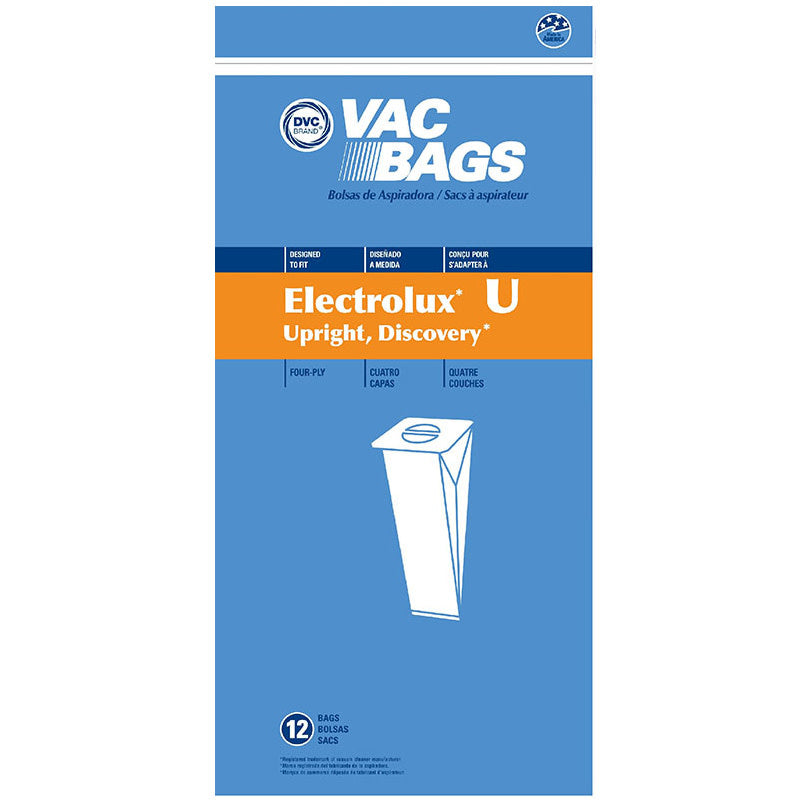 Electrolux DVC Bags - Style U (12 Pack)