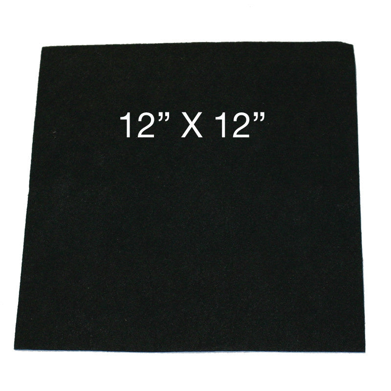 Charcoal Bulk Motor Filter Material - 24" X 24"