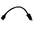 Pigtail Cord - Black Male/Female 8"