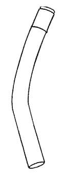 Blank Curved Wand  - With Swivel (1 1/4)