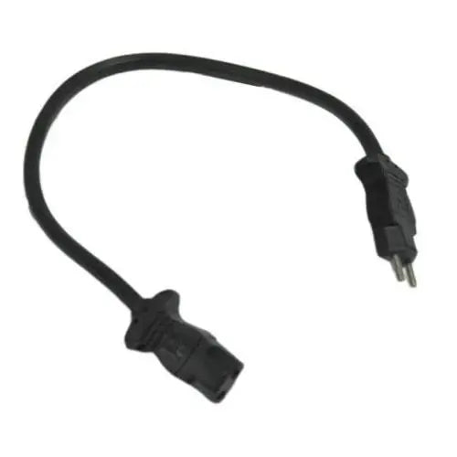 Pig Tail Cord - Male / Female (Black 10")