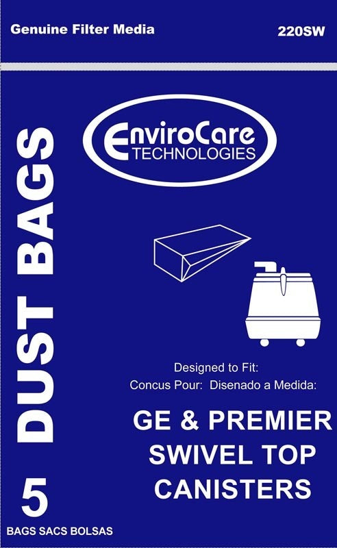 GE & Premier EnviroCare Bags - Swivel Top (5 Pack)