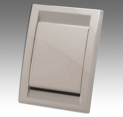 Deco Inlet Valve Door - Central Vacuum (Black Nickel)