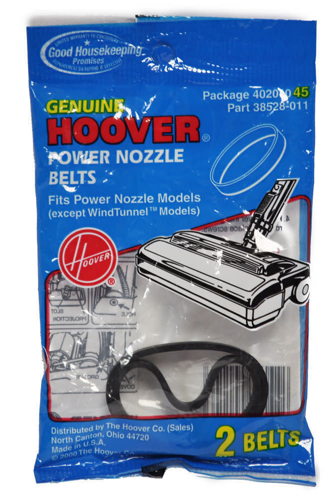 Hoover Power Nozzle Agitator Flat Belt 40201045 (38528011) - 2 pack