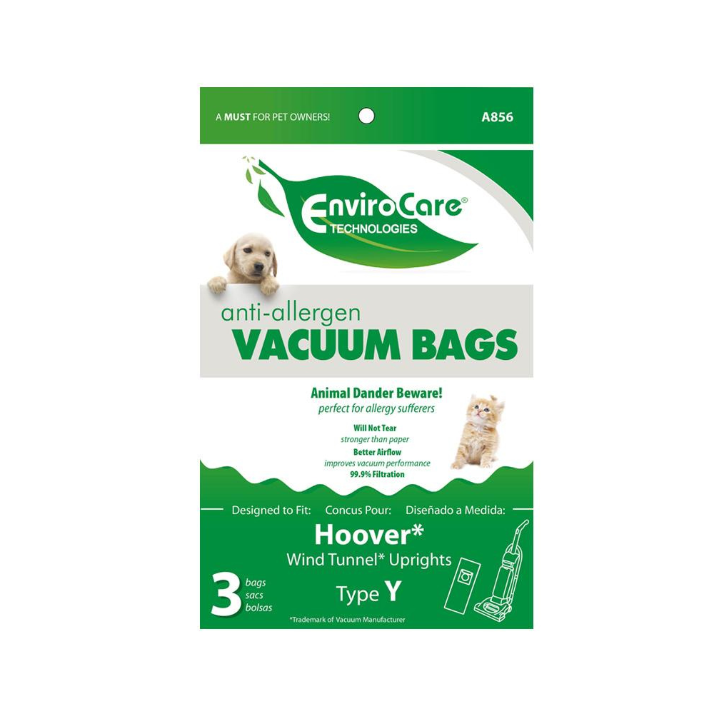 Hoover Allergen EnviroCare Bags -Type Y  (3 Pack)