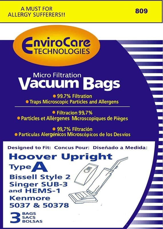Hoover EnviroCare Bags Type A (3 Pack)