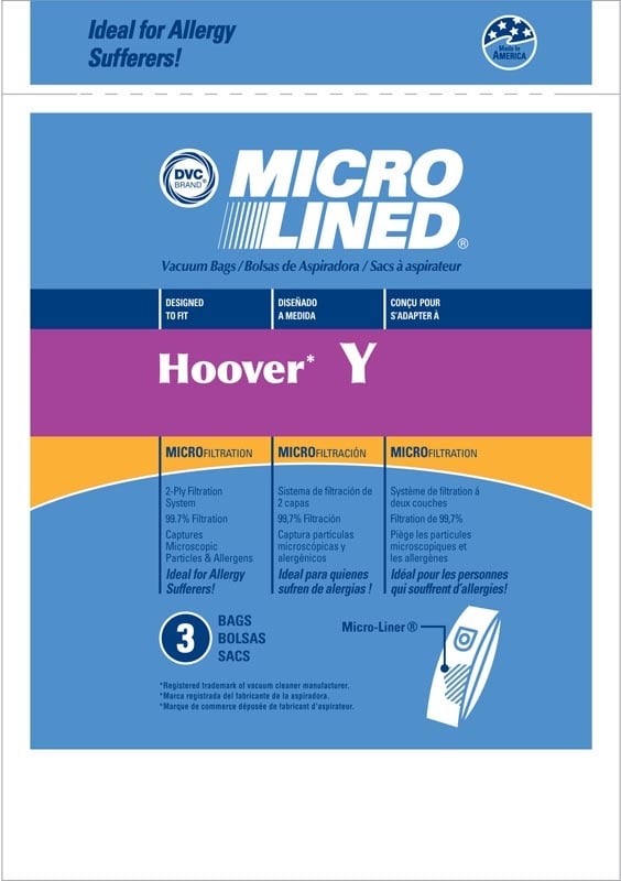 Hoover DVC Bags - Type Y (3 Pack)