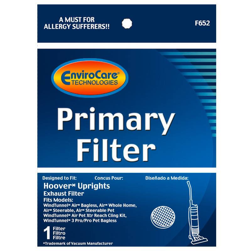 Primary Filter - Hoover WindTunnel Pro Envirocare (UH70400 UH70900 U72400)