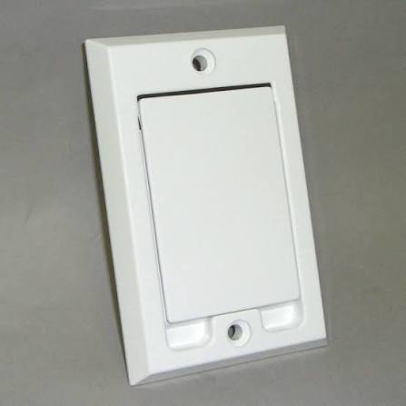 Inlet Valve - Central Vacuum Square Door (White)