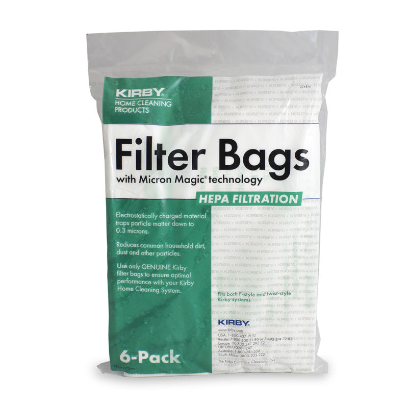 Disposable Bags - Kirby Hepa Filter (6 Pack)