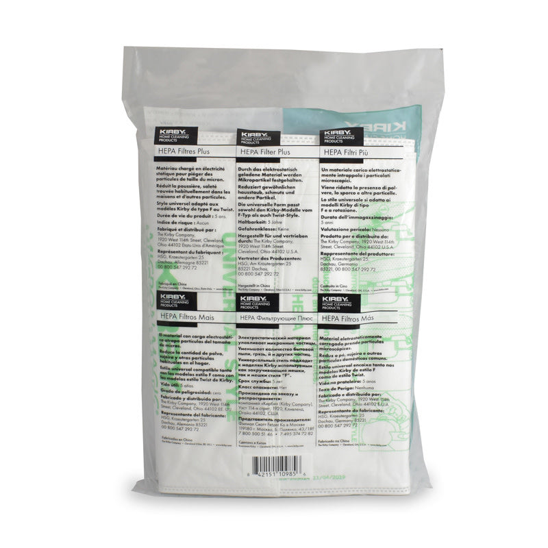 Disposable Bags - Kirby Hepa Filter (6 Pack)
