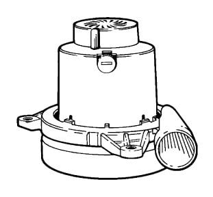 Vacuum Motor - Tangential 7.2" 120v (Lamb) R40