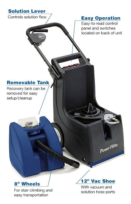 Powr-Flite Commercial 3 Gallon Self-Contained Extractor