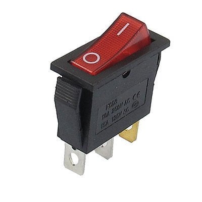 3 Pin Rocker Switch - 10A/250V (Heater)