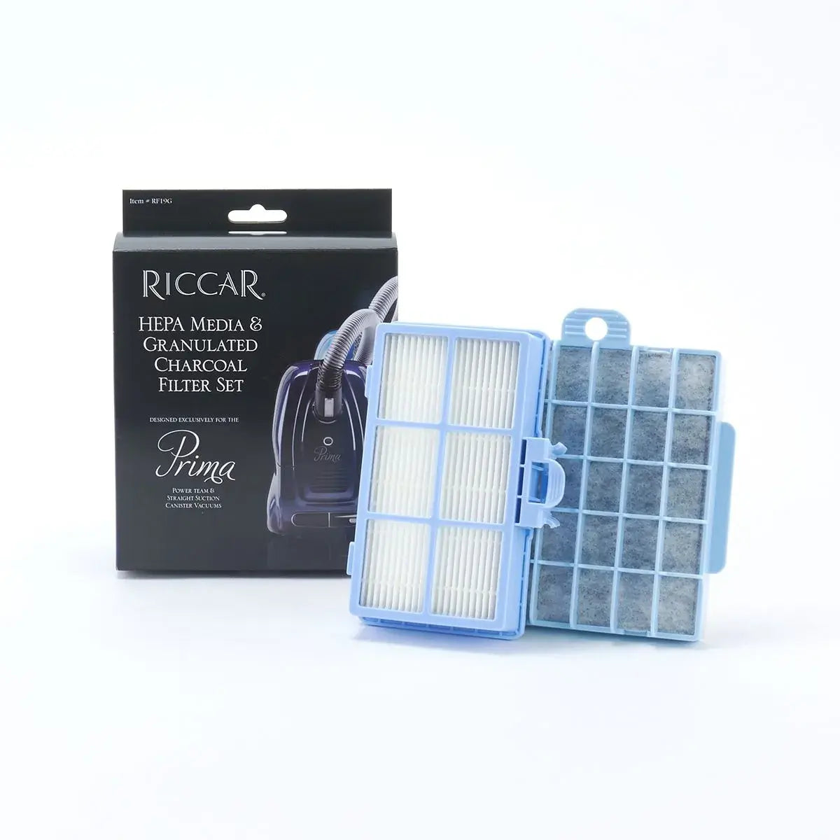 Granulated Charcoal & Hepa Filter Set - Riccar  Prima Canister