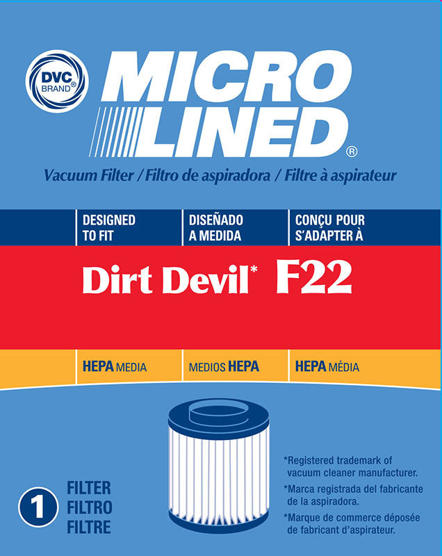 Hepa Filter - Dirt Devil DVC (F22)