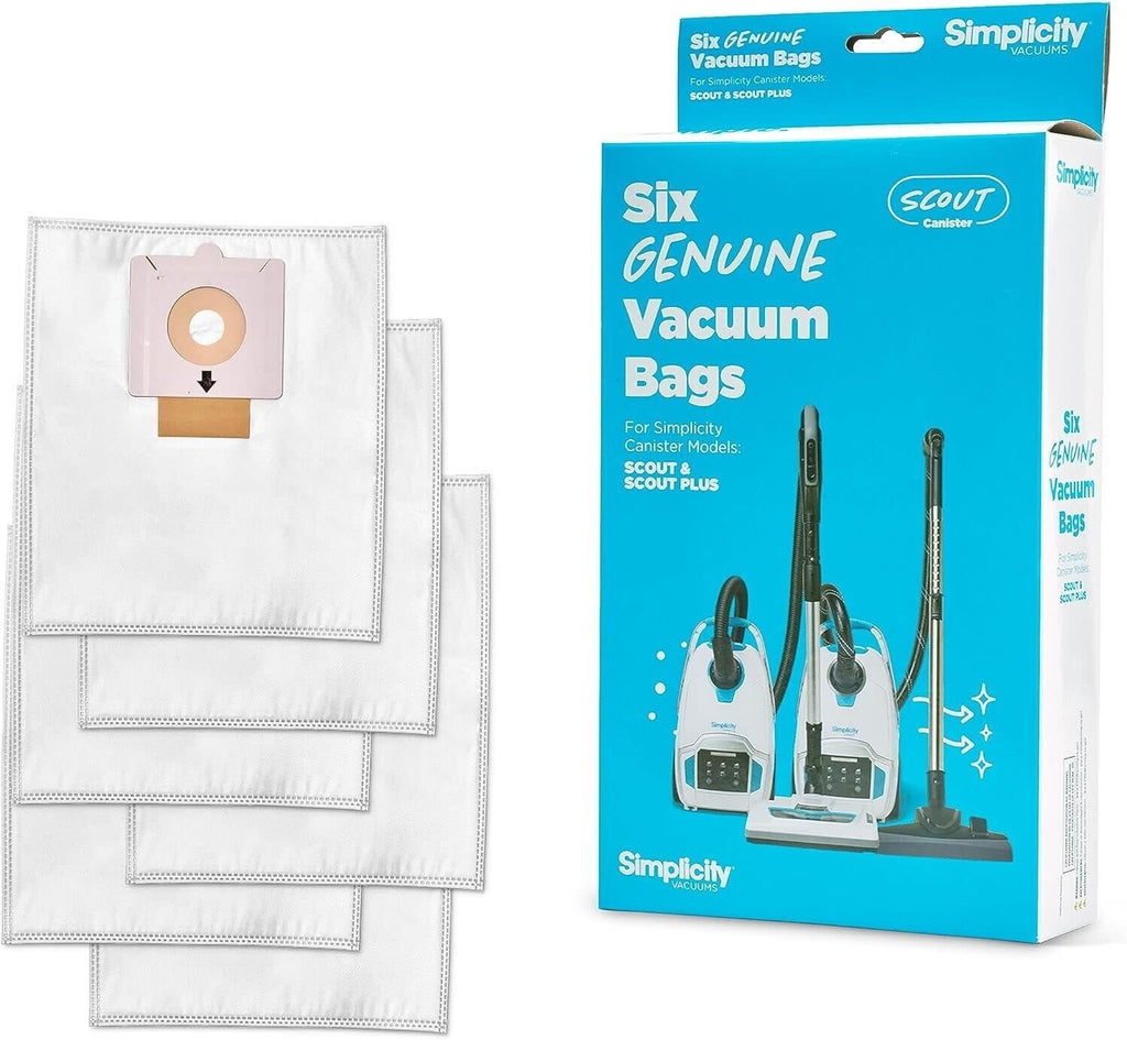 Simplicity Hepa Bags - Scout Canister Models (6 Pack)