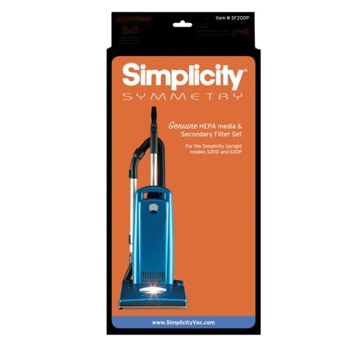 Hepa & Secondary Filter Set - Riccar Vibrance & Simplicity Symmetry S20D, S20P, R20D, R20P